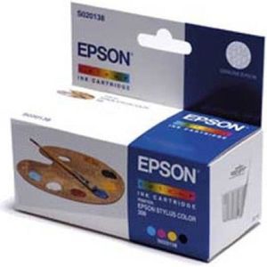 Epson S020138 inktcartridge zwart/kleur (origineel)