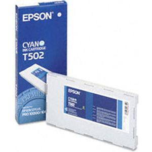 Epson T502 inkt cartridge cyaan (origineel)