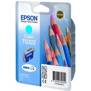 Epson T0322 inktcartridge cyaan (origineel)