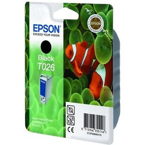 Epson - T026 - Inktcartridge - Zwart - 16 ml