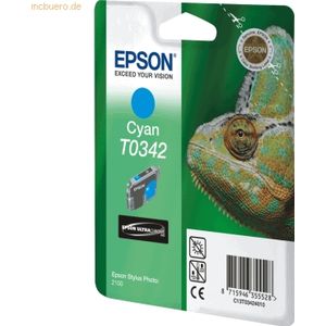 Epson T0342 - Inktcartridge - Cyaan - Intellidge Geheugenchip - Geschikt voor Stylus Photo 2100/2200