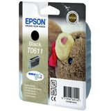 Epson Teddybear T0611 inktcartridge 1 stuk(s) Origineel Zwart