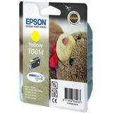 Epson T0614 Inktcartridge - Geel - Inkt op Kleurstofbasis - Milieuvriendelijk - Intellidge Chip