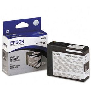 Epson T5801 inkt cartridge foto zwart (origineel)