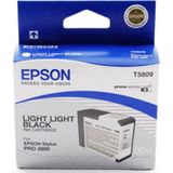 Epson T5809 inkt cartridge licht licht zwart (origineel)