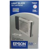 Epson T6037 inktcartridge licht zwart hoge capaciteit (origineel)