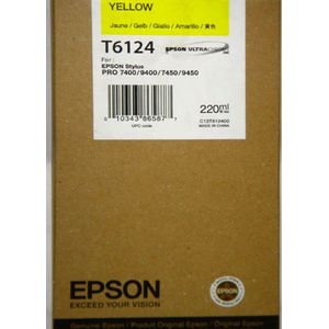 Epson T6124 inkt cartridge geel hoge capaciteit (origineel)