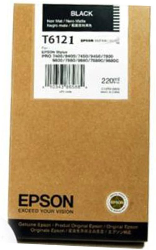 Epson, Inkt, T612100 (BK)