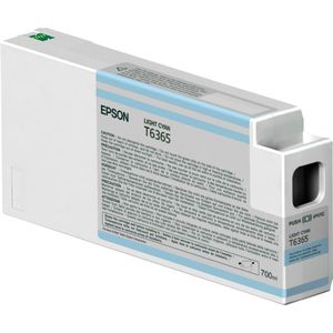Epson Singlepack Light Cyan T636500 UltraChrome HDR 700 ml inktcartridge 1 stuk(s) Origineel Lichtyaan