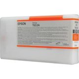 Epson C13T653A00 - Inktcartridge - Geel Oranje - 200ml - Origineel