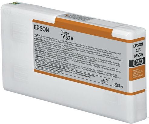 Epson C13T653A00 - Inktcartridge - Geel Oranje - 200ml - Origineel