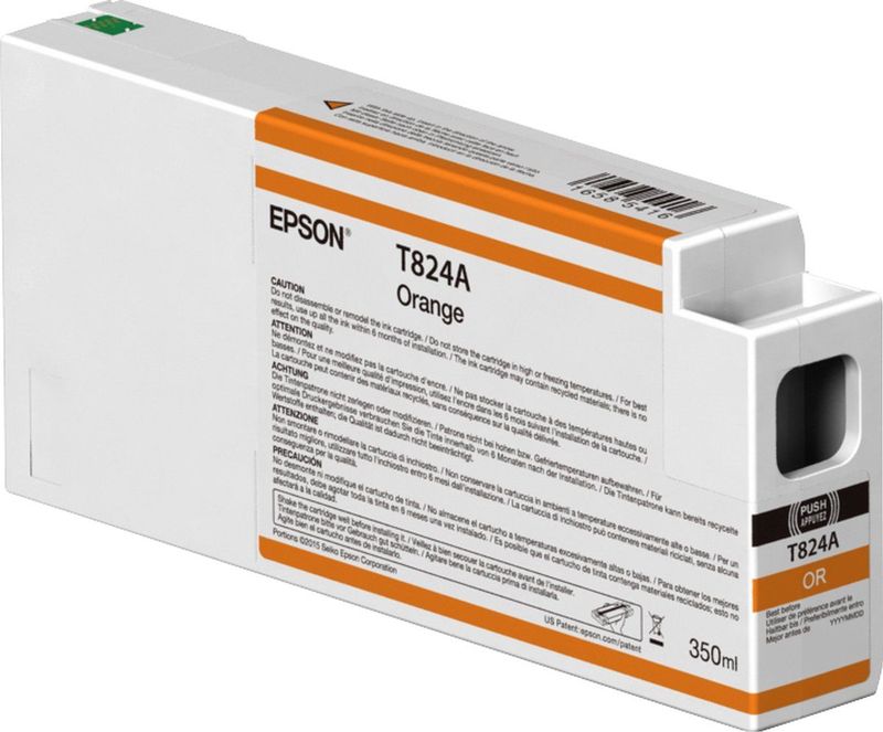 Epson T824A inktcartridge oranje (origineel)