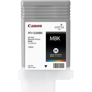 Canon PFI-103MBK Pigment ink tank Black for IPF6100 130ml inktcartridge 1 stuk(s) Origineel Zwart