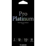Canon PT-101 platinum pro fotopapier | 10 x 15 cm | 300 gr. | 20 vel