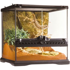 Exo Terra Glazen Mini Terrarium - 30 x 30 x 30 cm - Zwart