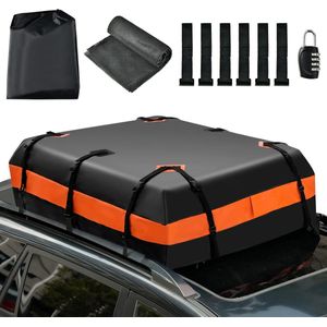 AUPERTO Roof Box, 450 Litres, Foldable Luggage Box, Waterproof Roof Bag for Travel and Luggage Transportation, Cars, Vans, SUVs