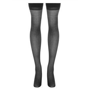 Sheer thigh high with backseam