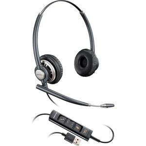 Poly Encorepro HW725 Headset Bedraad Hoofdband Kantoor/callcenter Zwart, Zilver