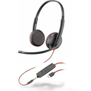 Plantronics - Blackwire 3225 - Bedrade Headset - Zwart - USB Type-C