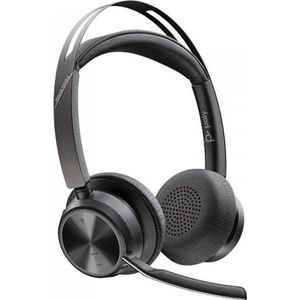 Poly Voyager Focus 2 UC Headset Bedraad en draadloos Hoofdband Kantoor/callcenter USB Type-A Bluetooth Oplaadhouder Zwart