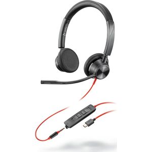 Headphones with Microphone Poly 214017-01 Red Black