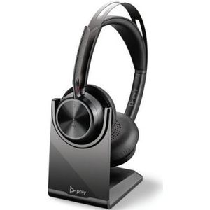Poly Voyager Focus 2 UC Headset Bedraad en draadloos Hoofdband Kantoor/callcenter USB Type-A Bluetooth Oplaadhouder Zwart