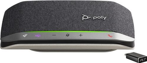 Poly Sync 20+ Microsoft Teams Certified USB-C Speakerphone luidspreker telefoon Mobiele telefoon/PC USB/Bluetooth Zwart, Zilver