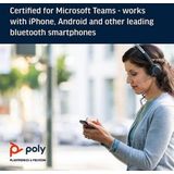 POLY Voyager Focus UC Headset Draadloos Hoofdband Kantoor/callcenter Bluetooth Zwart