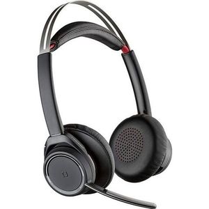 Plantronics UC B825M On Ear headset Telefoon Bluetooth Stereo Zwart Noise Cancelling Microfoon uitschakelbaar (mute)