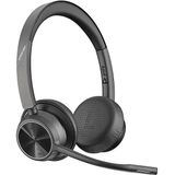 Poly Voyager 4320 UC Headset Draadloos Hoofdband Kantoor/callcenter USB Type-A Bluetooth Oplaadhouder Zwart