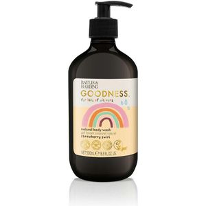 Baylis & Harding Goedheid Kinderen Natuurlijke Lichaamswas Aardbeien Werveling 500 ml