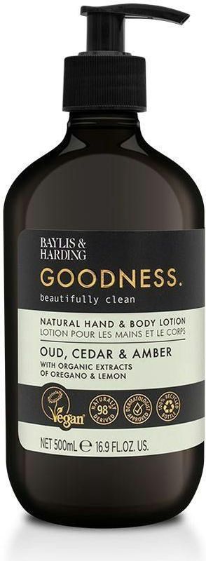 Baylis & Harding Goodness Oud, Cedar & Amber Milde Bodylotion 500 ml