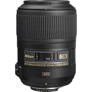 Nikon - AF-S 85mm f/3.5G ED VR DX Micro - Camera Lens - Zwart - Glass