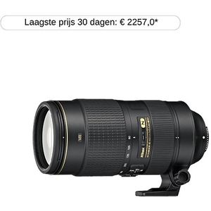 Nikon - Af-s Nikkor 80-400mm - Cameralenzen - Zwart - Glas