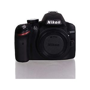 Nikon D3200 SLR digitale camera (24 megapixels, 7,4 cm (2,9 inch) display, Live View, Full-HD) alleen behuizing zwart