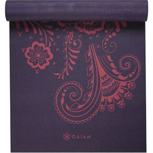 Gaiam - Yoga Mat Aubergine swirl - 6mm