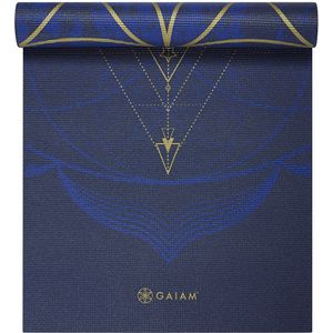 Gaiam Reversible Yoga Mat - 6 mm - Metallic Sun & Moon