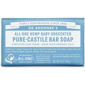 Dr. Bronner&rsquo;s Bar Soap Baby Mild Neutral 140 g