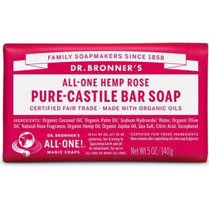 Dr. Bronner's - Bar Soap - Rozenzeep - 140 g
