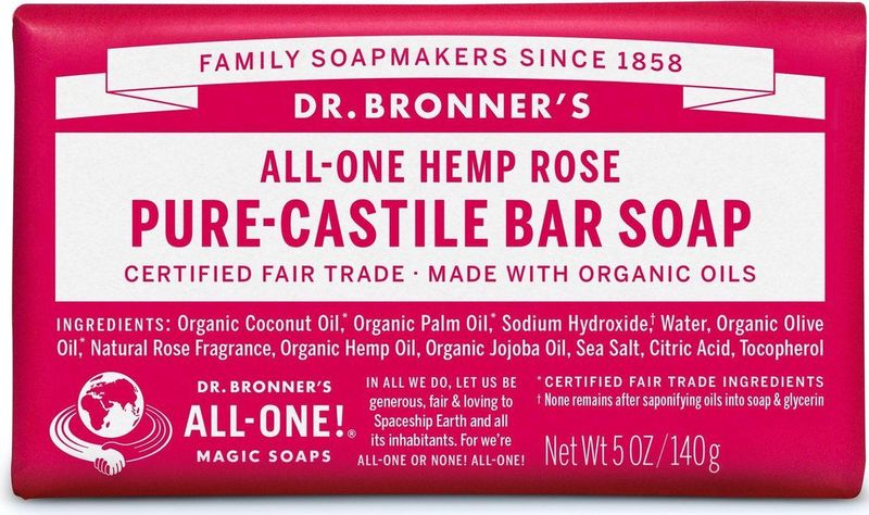 Dr. Bronner's - Bar Soap - Rozenzeep - 140 g