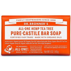 Dr. Bronner's - Pure-Castile Bar Soap - Tea Tree - Biologisch - Veganistisch