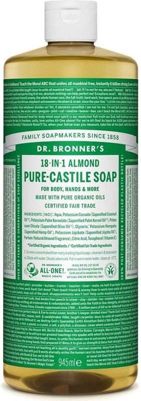 Dr. Bronner's - Vloeibare Zeep - Amandel - 945 ml