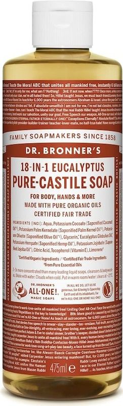 Dr. Bronner's - Vloeibare Zeep - Eucalyptus - 475 ml