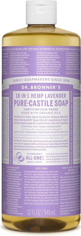 Dr Bronners Liquid Soap Lavendel