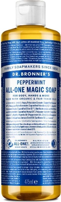 Dr. Bronner's - Vloeibare Zeep - Pepermunt - 475 ml