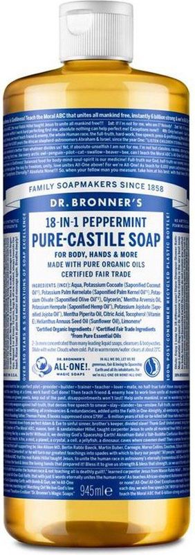 Dr Bronners Magic Pure Castile Soap Pepermunt
