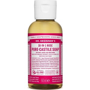 Dr. Bronner's Gel Rose 18-in-1 Pure-Castile Soap 60ml