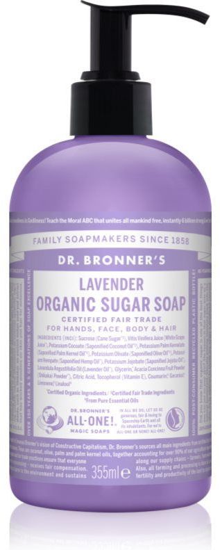 Dr. Bronner's Lavendel Bio Sugar Soap Zeep 355 ml