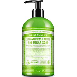 Dr. Bronner’s Lemongrass & Lime Vloeibare Zeep voor Lichaam en Haar 355 ml