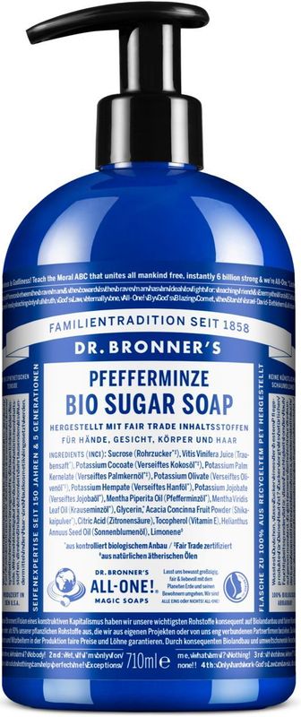 Dr. Bronner's - Peppermunt - Bio Sugar Handzeep - 710 ml